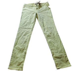 Juniors True Freedom American Denim  Yellow Leggy Jegging Size 13 NWT